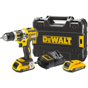 Masina de gaurit si insurubat (bormasina) DEWALT DCD795D2, 18V, 2Ah, 360W, 2000RPM, mandrina rapida 13mm, 2 acumulatori