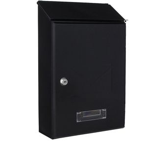 Cutie postala ROTTNER Pisa, Inchidere cheie, 95 x 235 x 360 mm, antracit