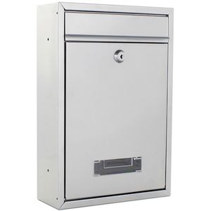 Cutie postala ROTTNER Tarvis, Inchidere cheie, 90 x 215 x 320 mm, argintiu