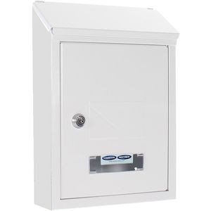 Cutie postala ROTTNER Udine, Inchidere cheie, 70 x 215 x 300 mm, alb