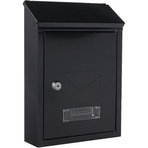 Cutie postala ROTTNER Udine, Inchidere cheie, 70 x 215 x 300 mm, negru