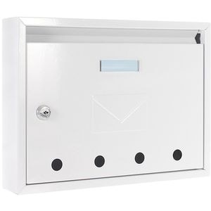 Cutie postala ROTTNER Imola, Inchidere cheie, 60 x 320 x 240 mm, alb