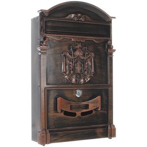 Cutie postala ROTTNER Ashford, Inchidere cheie, 90 x 260 x 410 mm, maro