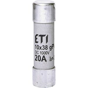 Siguranta fuzibila ETI 002625085, CH10x38 gPV 20A/1000V DC
