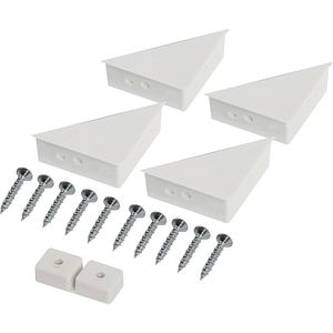 Set accesorii plasa insecte SUNNY, plastic, 5.6 cm, 6 piese, alb