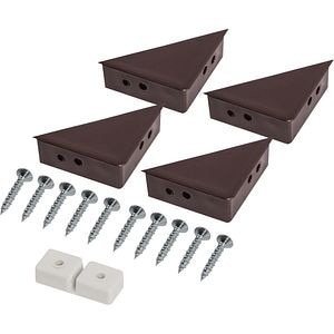 Set accesorii plasa insecte SUNNY, plastic, 5.6 cm, 6 piese, maro