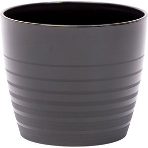 Masca ghiveci HARPLAST Silvia, D7 cm, plastic, negru