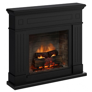 Semineu electric TAGU PowerFlame 2 Deep Black, 1400W, Focar 3D, negru
