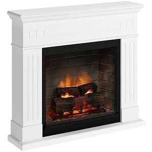 Semineu electric TAGU PowerFlame 2 Larsen Pure White, 1400W, Focar 3D, alb