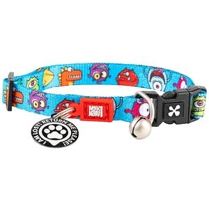 Zgarda pisici MAX&MOLLY Smart ID Little Monsters, marimea XS, multicolor