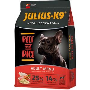 Hrana uscata pentru caini JULIUS K-9, Adult, Vita si Orez, 3 kg