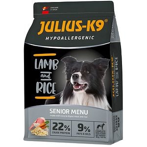 Hrana uscata pentru caini JULIUS K-9 Hypoallergenic, Senior, Miel si Orez, 3 kg