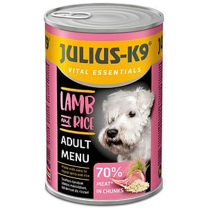 Hrana umeda pentru caini JULIUS K-9, Adult, Miel si Orez, 1.24 kg
