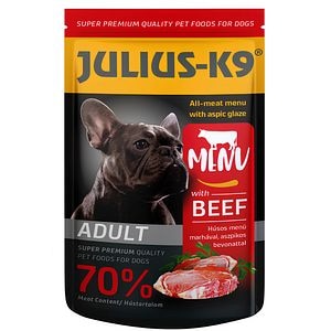 Hrana umeda pentru caini JULIUS K-9, Adult, Vita, 125 g