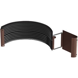 Element imbinare jgheab BILKA, D125, maro lucios