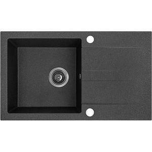 Chiuveta bucatarie KUCHINOX Shire, 1 cuva, picurator reversibil, compozit granit, negru