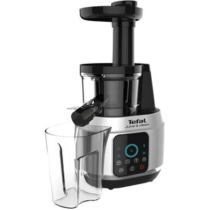 Storcator fructe si legume TEFAL ZC420E38 Juice N'Clean, 0.8l, 150W, 2 trepte viteza, negru-argintiu