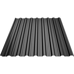 Tabla cutata T18 BILKA, negru lucios (RAL 9005), 0.5 mm, 100 x 115 cm