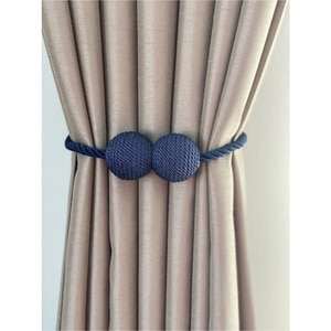 Snur prindere perdele/draperii Minimalist Home World, magnet, 44 cm, bleumarin