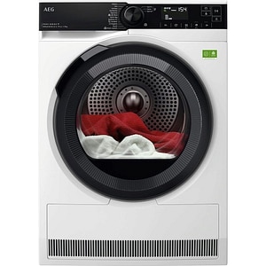 Uscator de rufe AEG TR9396CE, AbsoluteCare, Pompa de caldura, 9 kg, 15 programe, Clasa B, Wi-Fi, alb
