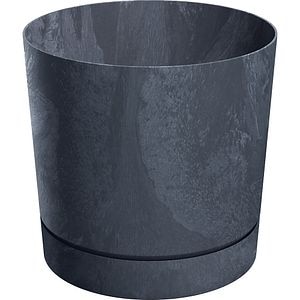 Ghiveci Tubo P PROSPERPLAST, D24 cm, antracit efect beton