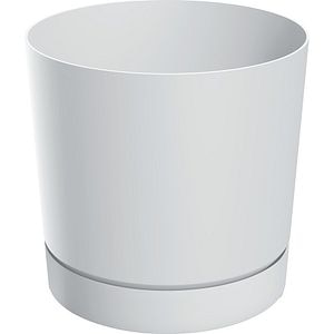 Ghiveci Tubo P PROSPERPLAST, D13 cm, alb