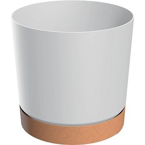 Ghiveci Tubo PM PROSPERPLAST, D13 cm, alb