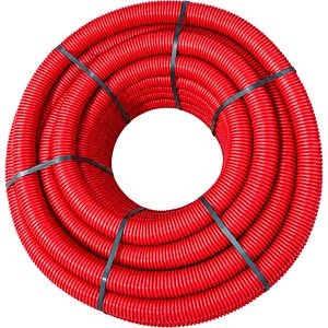 Copex / tub riflat PEHD TERAPLAST, D63mm, N450, rosu, 25m