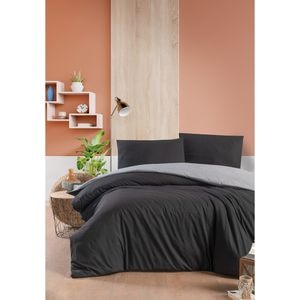 Lenjerie de pat Duo, 2 persoane, 100% bumbac, 160 x 200 cm, 4 piese