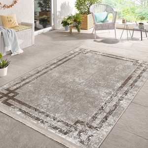 Covor living / dormitor Unique Classic, 160 x 230 cm, poliester, maro