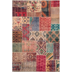 Covor living / dormitor Heybe 2, 80 x 300 cm, bumbac, multicolor