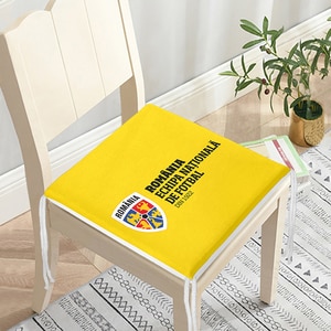 Perna scaun ECHIPA NATIONALA DE FOTBAL A ROMANIEI, 42 x 42 cm, galben