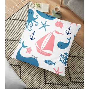 Fata perna decorativa Kids Collection YMK2, 30% bumbac + 70% poliester, 70 x 70 cm, multicolor