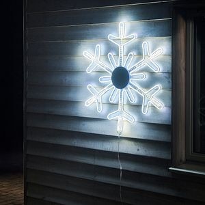 Decoratiune Craciun Fulg de zapada, 926 LED-uri, 73 cm, alb rece