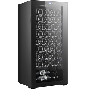 Racitor de vinuri VORTEX VWC13NBK01D, 45 sticle, H 110 cm, Clasa G, negru