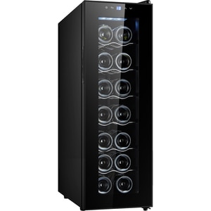 Racitor de vinuri VORTEX VWC5NBK05D, 14 sticle, H 84.5 cm, Clasa G, negru