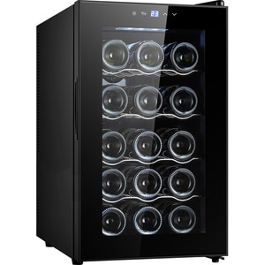 Racitor de vinuri VORTEX VWC5NBK06D, 15 sticle, H 63.5 cm, Clasa F, negru