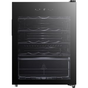 Racitor de vinuri VORTEX VWC7SBK02M, 24 sticle, H 64 cm, Clasa G, negru
