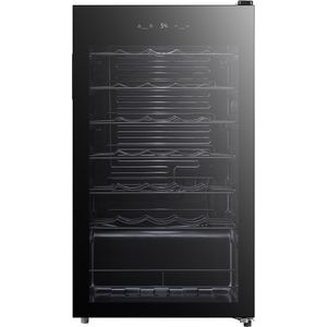 Racitor de vinuri VORTEX VWC9SBK03M, 34 sticle, H 84.5 cm, Clasa G, negru