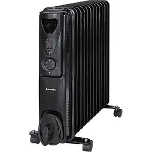 Calorifer electric cu ulei VORTEX VO4265BK, 13 elementi, 3000W, negru