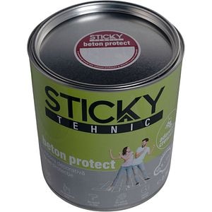 Vopsea beton interior/exterior Sticky Tehnic, pe baza de solvent, maro roscat, 2.5 l