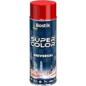 Vopsea spray universala Bostik Super Color RAL3020, rosu trafic, 400 ml