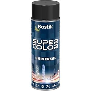 Vopsea spray universala Bostik Super Color RAL9005, negru intens mat, 400 ml
