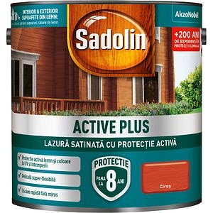 Lazura satinata Sadolin Active plus, cires, 0.75 l