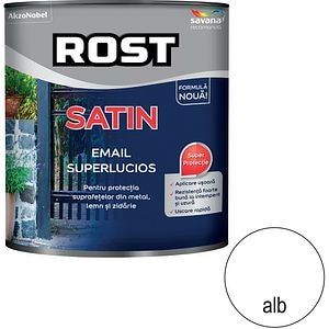 Email satinat Rost, alb, 2.5 l