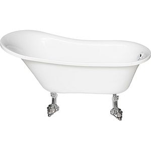 Cada baie freestanding BRESI Elegance WA911, acril, 170 x 78 x 78 cm, alb