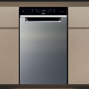 Masina de spalat vase incorporabila WHIRLPOOL WH6UC11BS7A0X, 6th Sense, 11 seturi, 9 programe, 45 cm, Clasa C, inox