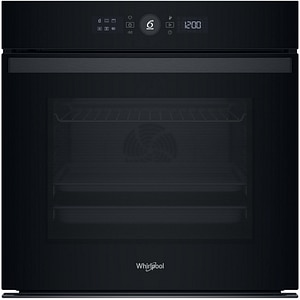 Cuptor incorporabil WHIRLPOOL WOI4S8PM2SBA, Electric, Autocuratare pirolitica + hidrolitica, 73 l, Clasa A+, 6th Sense, negru