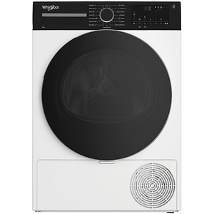 Uscator de rufe WHIRLPOOL WPS D8 WBS EE, 6th Sense, Pompa de caldura, 8 kg, 15 programe, Clasa D, alb