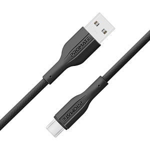 Cablu date PROMATE XCord-AC200, USB-A - USB-C, 2m, negru